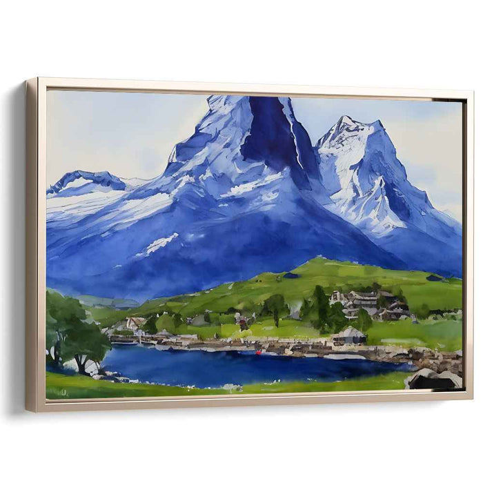 Watercolor Matterhorn #129