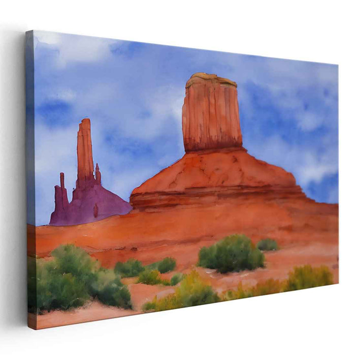 Watercolor Monument Valley #101