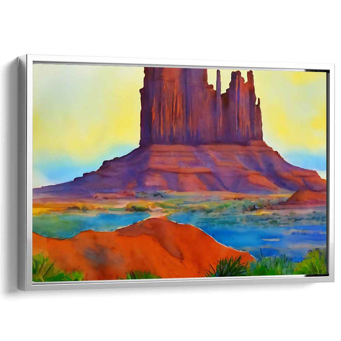 Desert Dreamscape Revelation: Southwest Sunrise Canvas Art Print