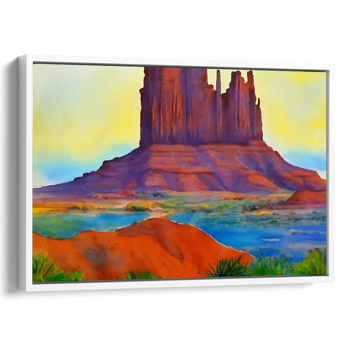 Desert Dreamscape Revelation: Southwest Sunrise Canvas Art Print