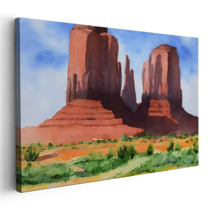 Watercolor Monument Valley #110