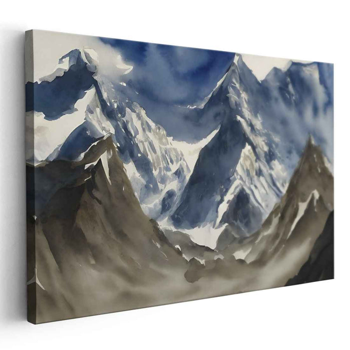 Watercolor Mount Everest #107