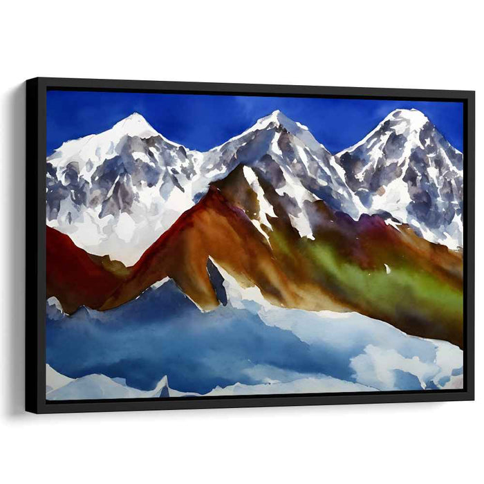 Watercolor Mount Everest #124