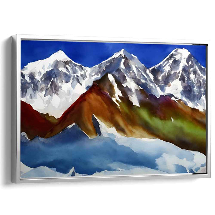 Watercolor Mount Everest #124