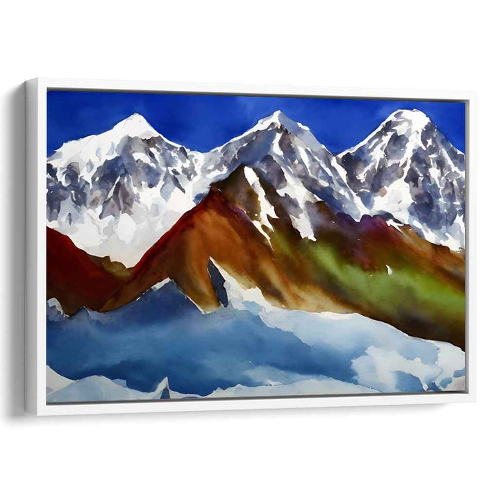 Watercolor Mount Everest #124