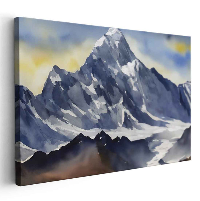 Watercolor Mount Everest #125