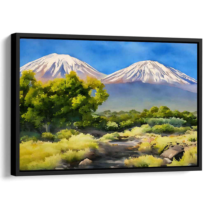 Epic Horizon Journey: Realistic Landscape with Majestic Mountains and Lush Valley