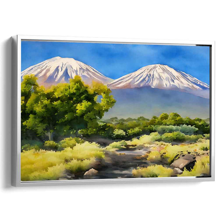 Epic Horizon Journey: Realistic Landscape with Majestic Mountains and Lush Valley