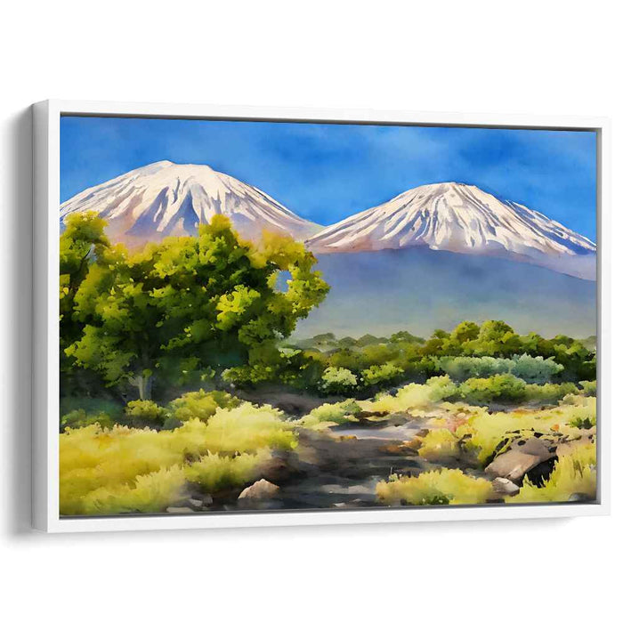 Epic Horizon Journey: Realistic Landscape with Majestic Mountains and Lush Valley