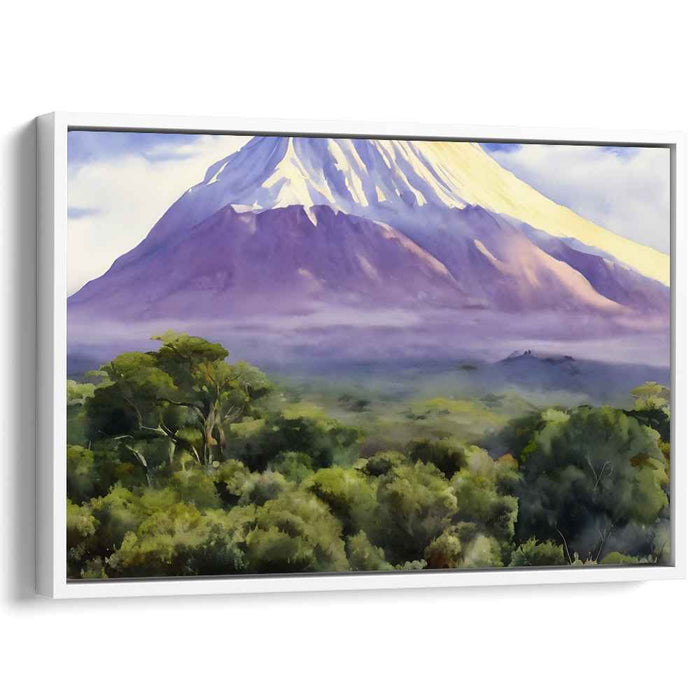Emerald Peaks Canvas Harmony: Serene Mountain and Verdant Landscape Canvas Art