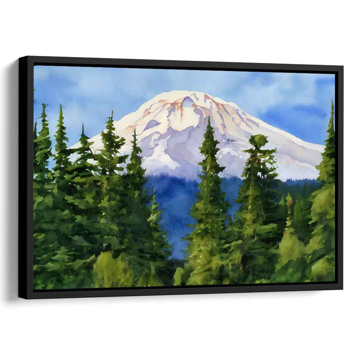 Watercolor Mount Rainier #111
