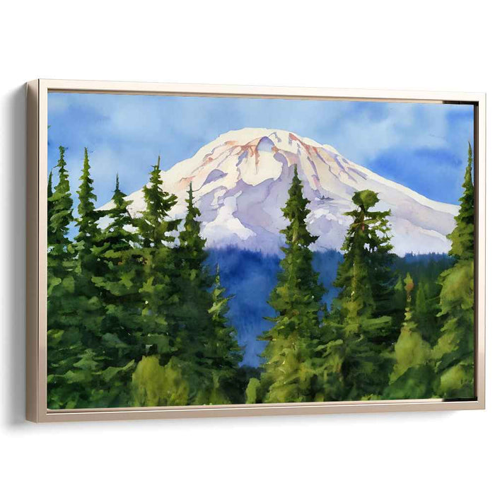 Watercolor Mount Rainier #111