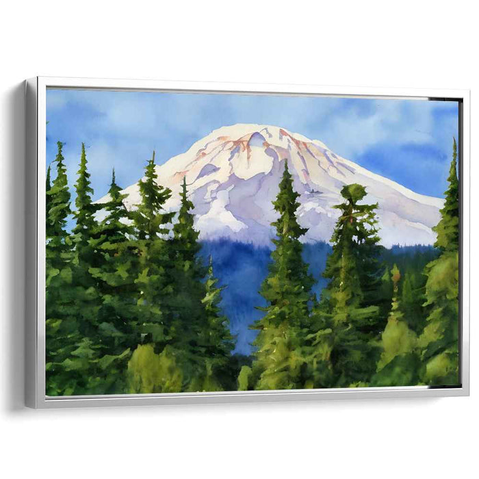 Watercolor Mount Rainier #111