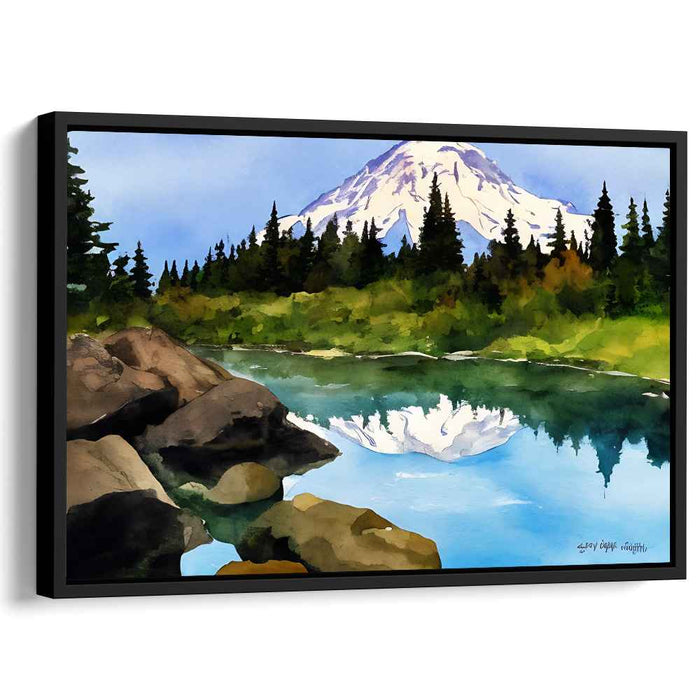 Watercolor Mount Rainier #117