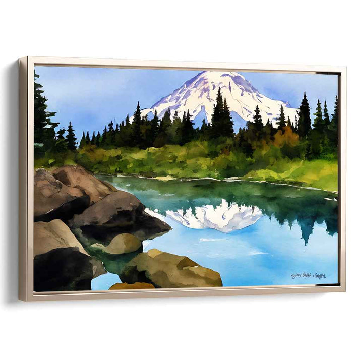 Watercolor Mount Rainier #117