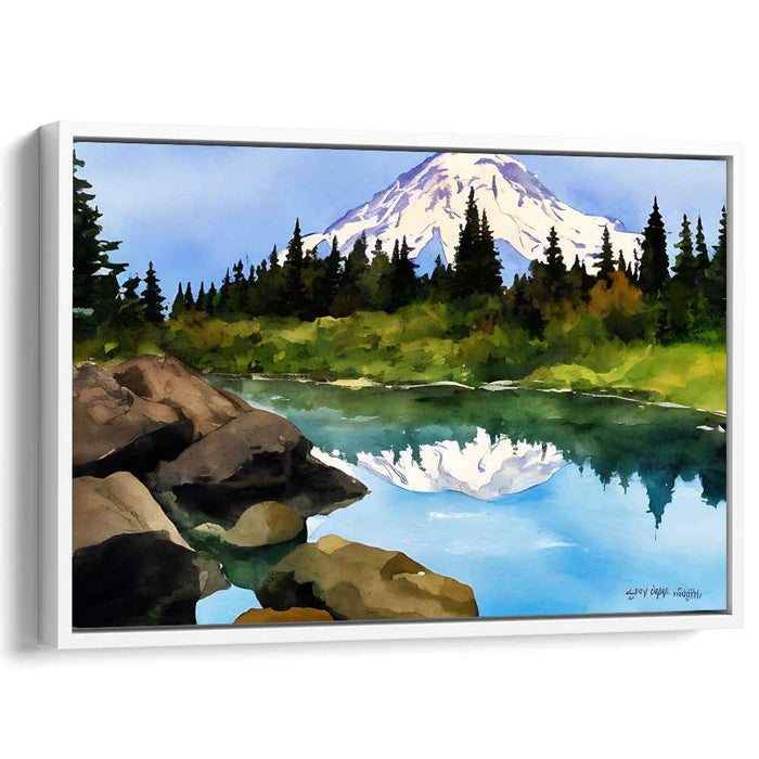 Watercolor Mount Rainier #117