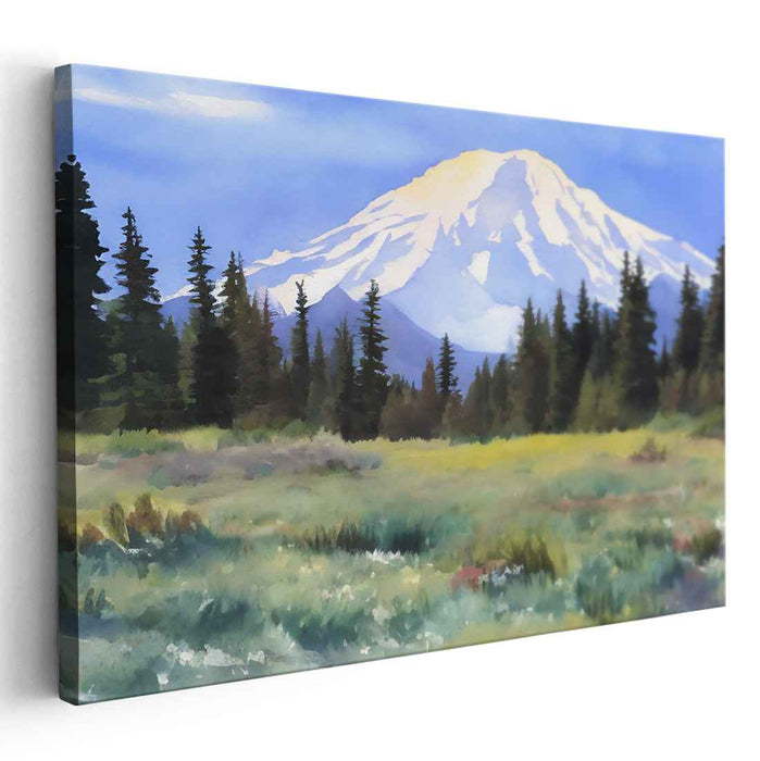 Watercolor Mount Rainier #120