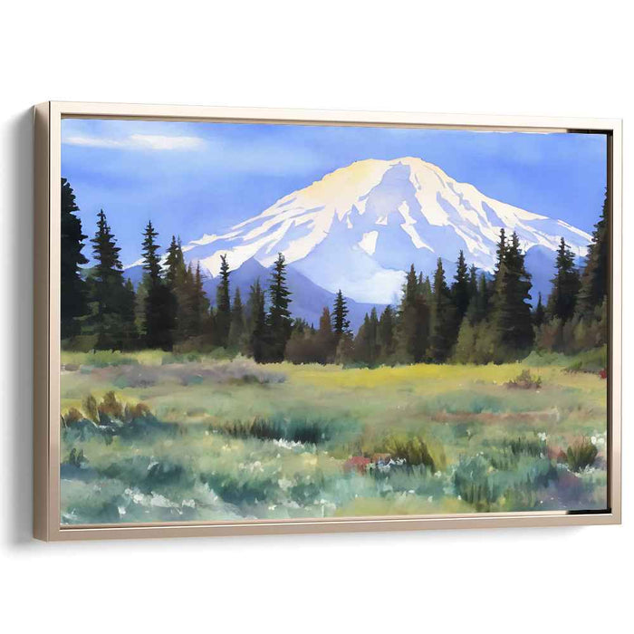Watercolor Mount Rainier #120