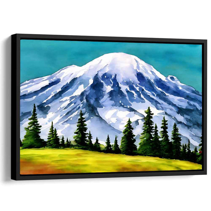 Enchanted Watercolor Haven: Lush Landscape Watercolor Art