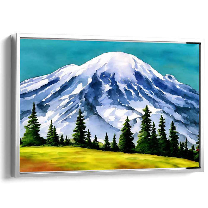 Enchanted Watercolor Haven: Lush Landscape Watercolor Art