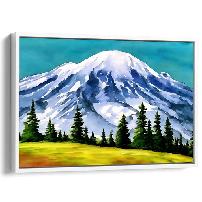 Enchanted Watercolor Haven: Lush Landscape Watercolor Art