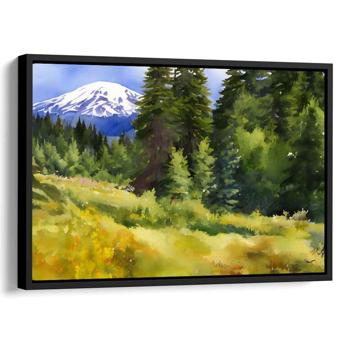 Watercolor Mount Rainier #124