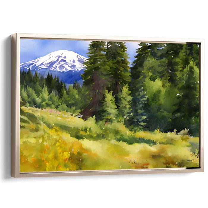 Watercolor Mount Rainier #124