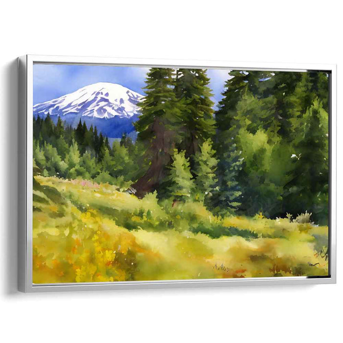 Watercolor Mount Rainier #124