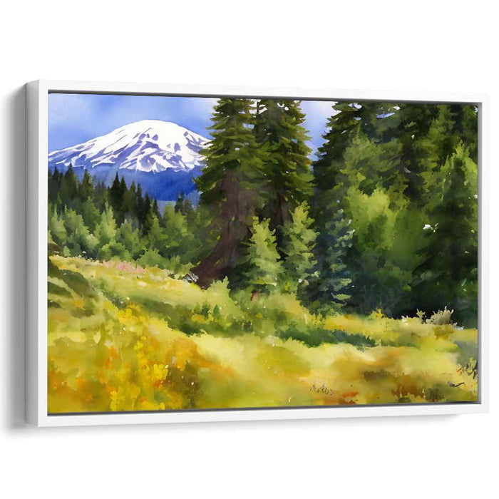 Watercolor Mount Rainier #124