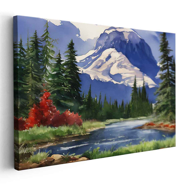 Enrapturing Earth Tapestry: Captivating Nature Landscape Canvas Art Print