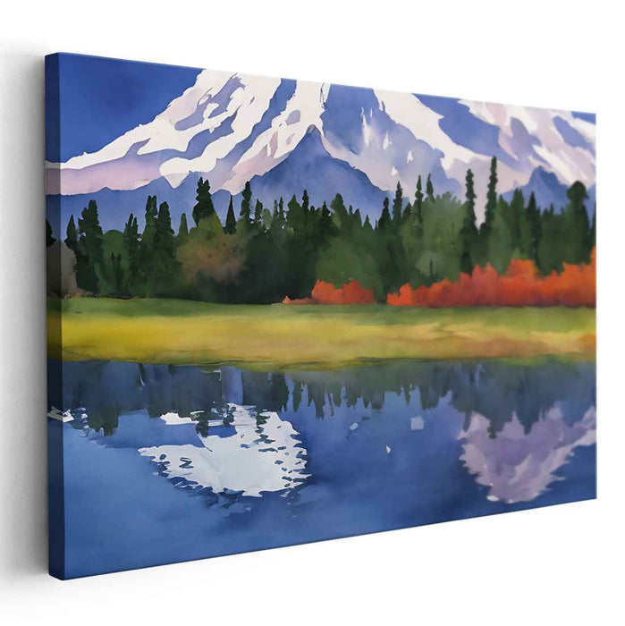 Watercolor Mount Rainier #131