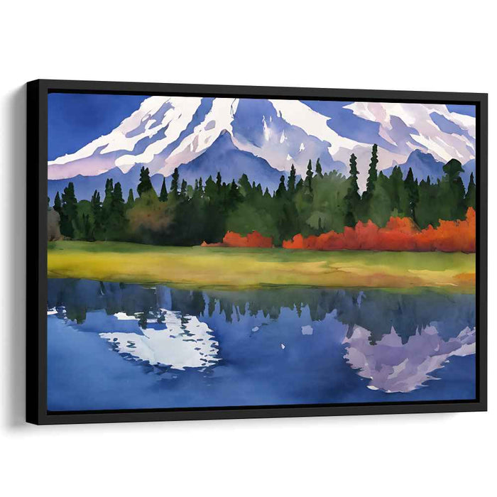 Watercolor Mount Rainier #131