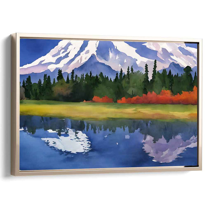 Watercolor Mount Rainier #131