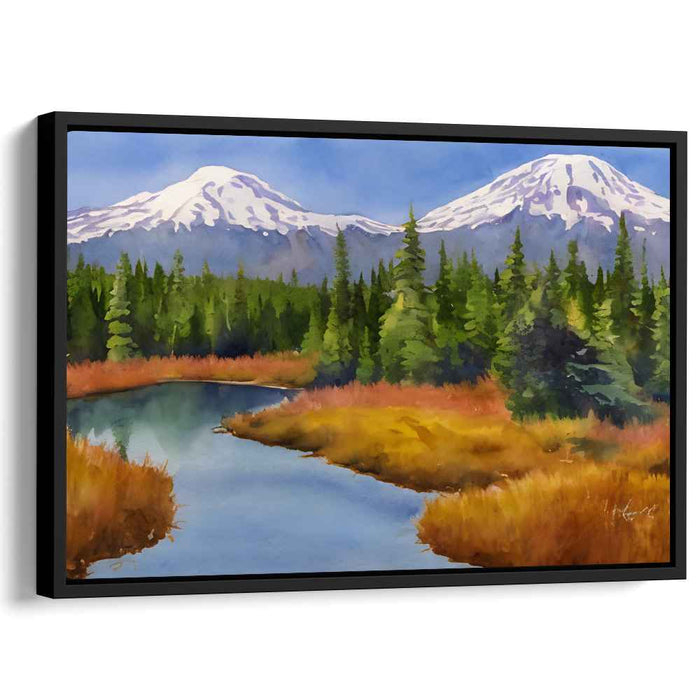 Watercolor Mount Rainier #133