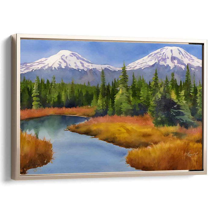 Watercolor Mount Rainier #133