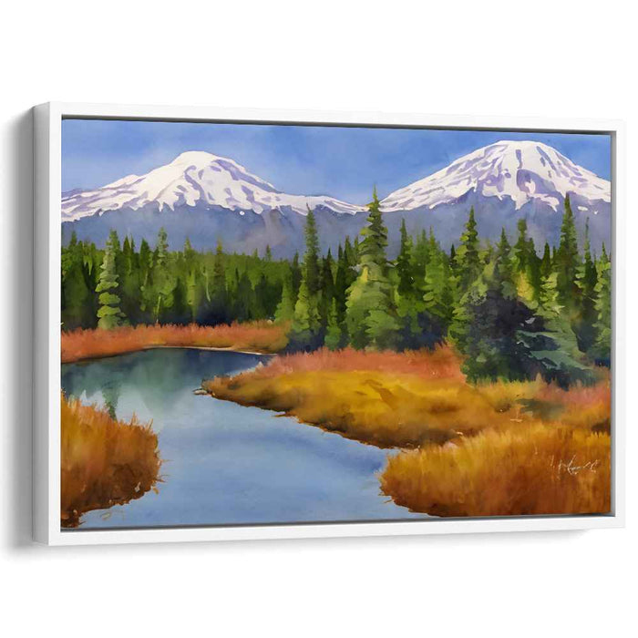 Watercolor Mount Rainier #133