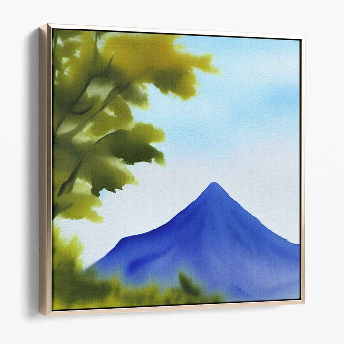 Watercolor Mountain #001