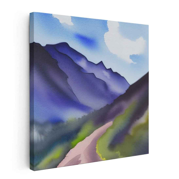 Watercolor Mountain #007