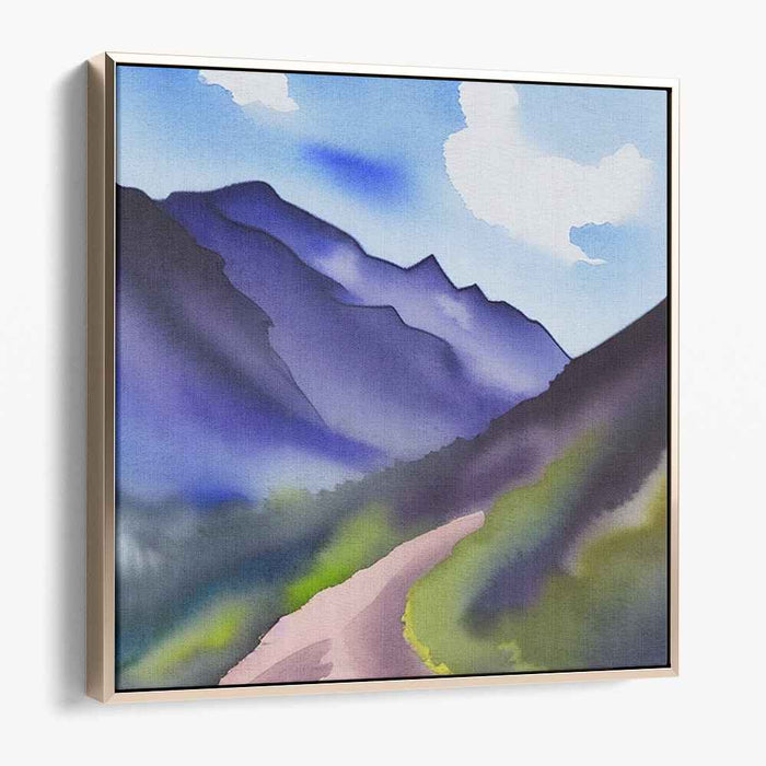 Watercolor Mountain #007