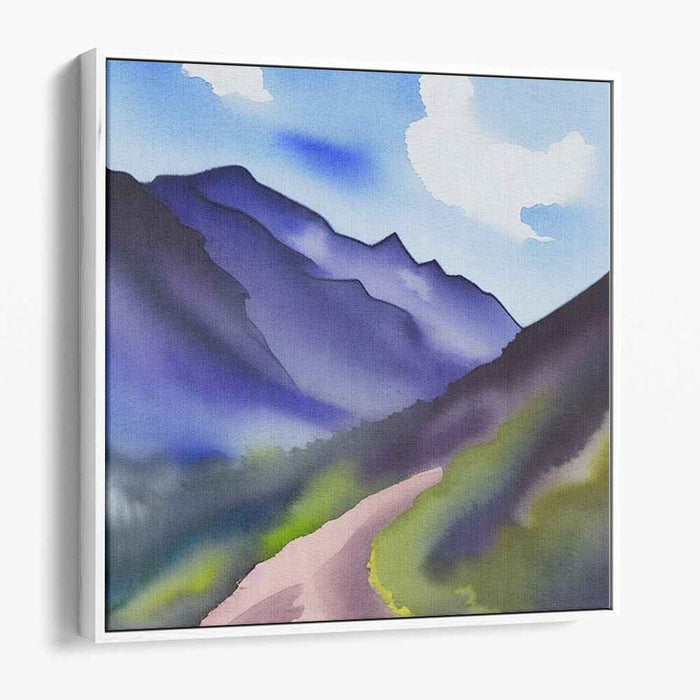 Watercolor Mountain #007