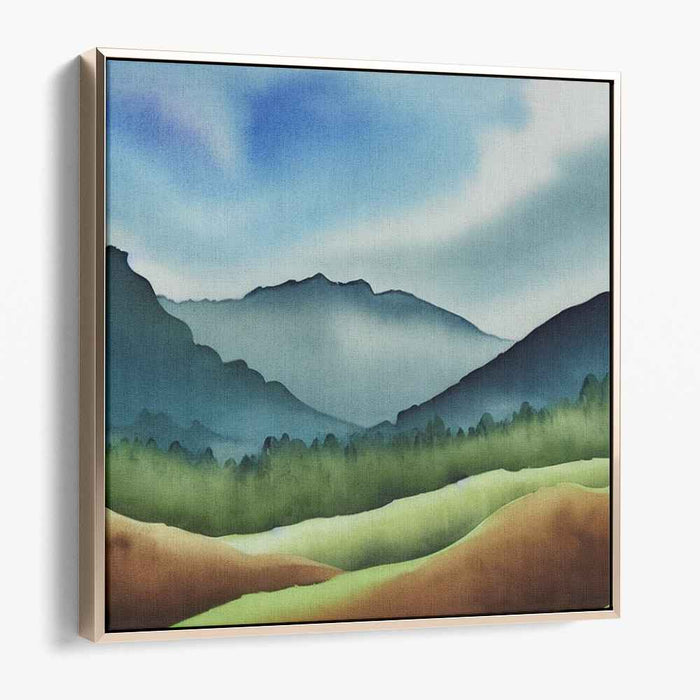 Watercolor Mountain #008