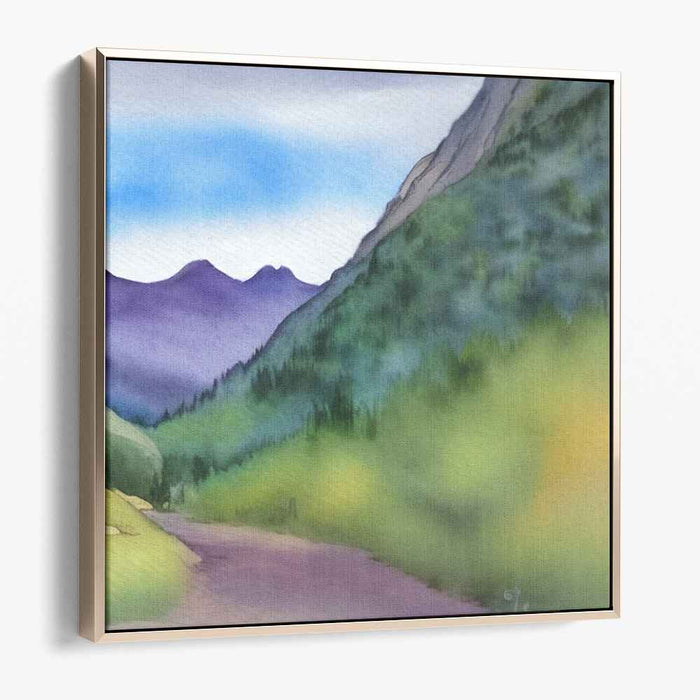 Watercolor Mountain #012