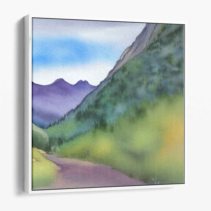 Watercolor Mountain #012