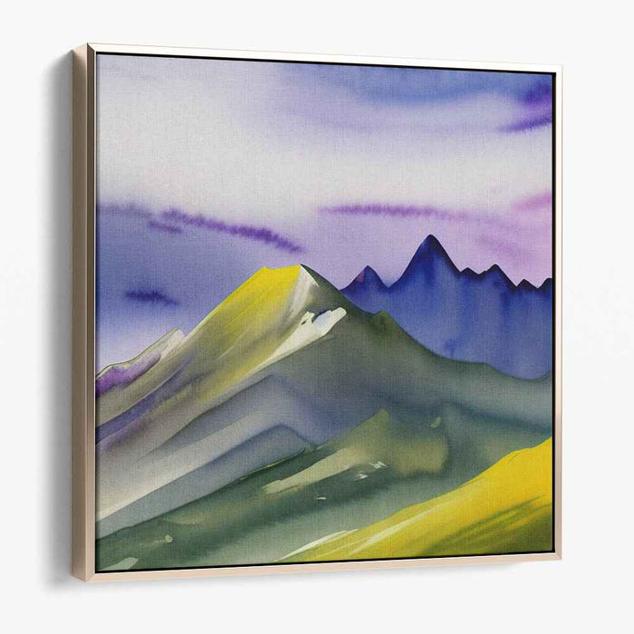 Pastel Water Horizons: Watercolor Landscape Art Print