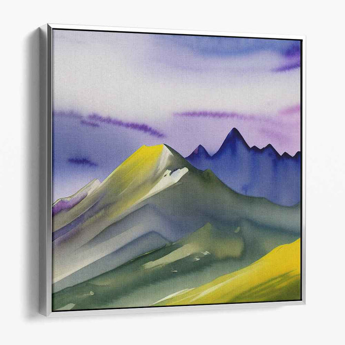 Pastel Water Horizons: Watercolor Landscape Art Print