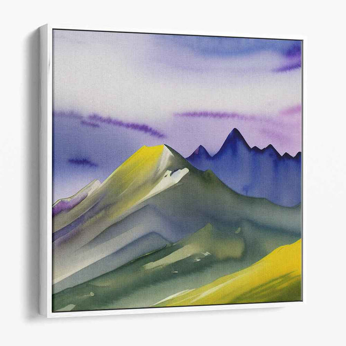 Pastel Water Horizons: Watercolor Landscape Art Print