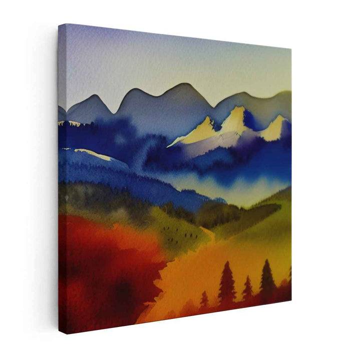 Watercolor Mountain #017