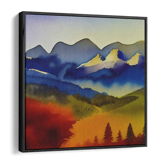 Watercolor Mountain #017