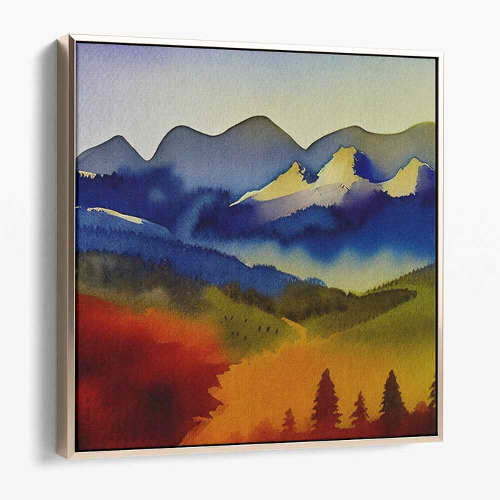 Watercolor Mountain #017