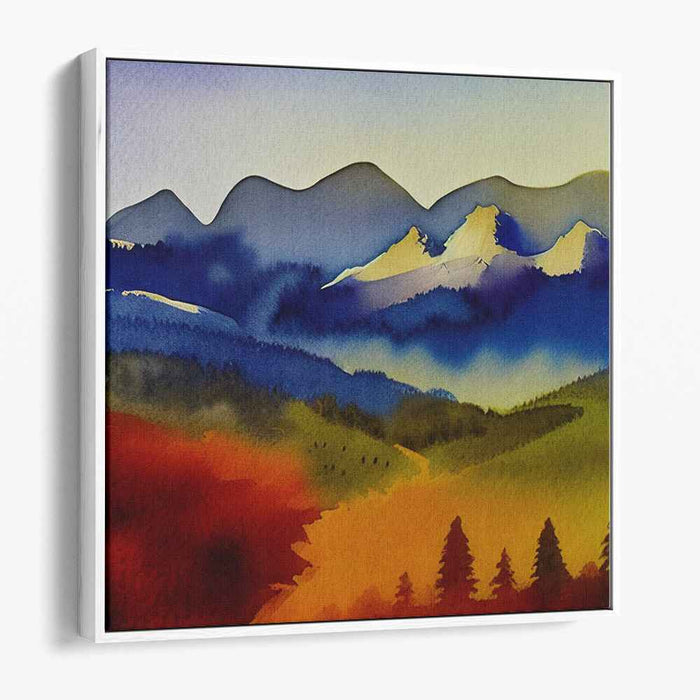 Watercolor Mountain #017